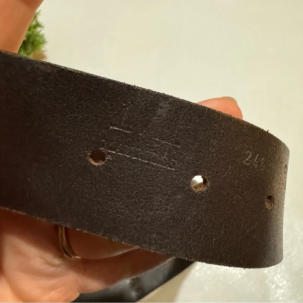 Vintage Y2K Maurices Genuine Leather‎ Brown Wide Belt Women’s Size Medium